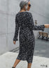 Polka Dot Women black Dress